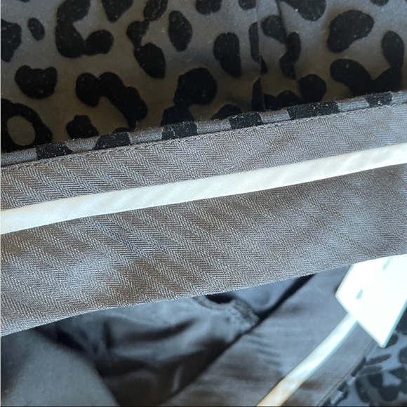 Ann Taylor, blank animal print pants, velvety feel. Size 14P. - Picture 7 of 9